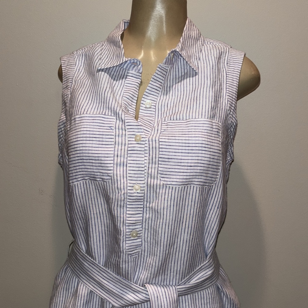 Striped Margo Shirt Dress at vineyard vines size 8 - Picture 4 of 7
